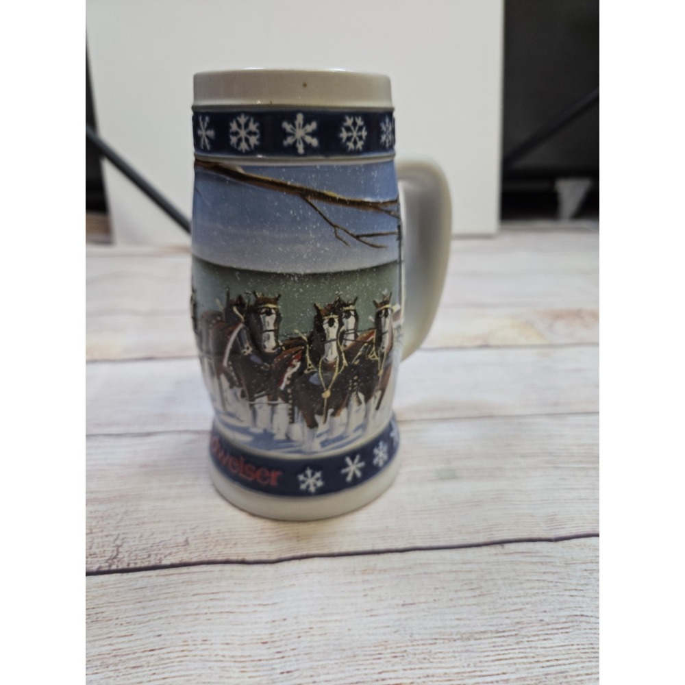 Budweiser Lighting the Way Home 1995 Holiday Stein Signature Edition‎ Vintage - Picture 4 of 8